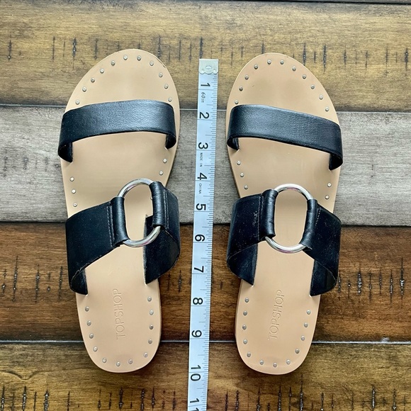 Topshop Black Sandals Size 38 - Picture 9 of 9